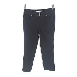Women's Faded Glory Narrow Stretch Boot Cut Black Jeans 4 Petite (Waist 29")